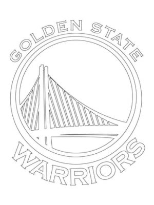 Golden State Warriors Coloring Pages 29 Golden State Warriors Drawing ...