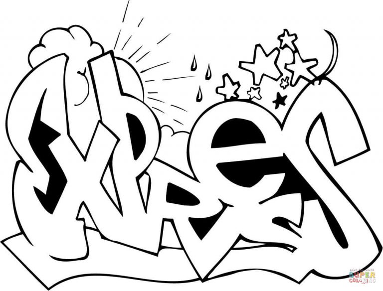 Graffiti Coloring Pages Graffiti Coloring Pages Free Coloring Pages ...