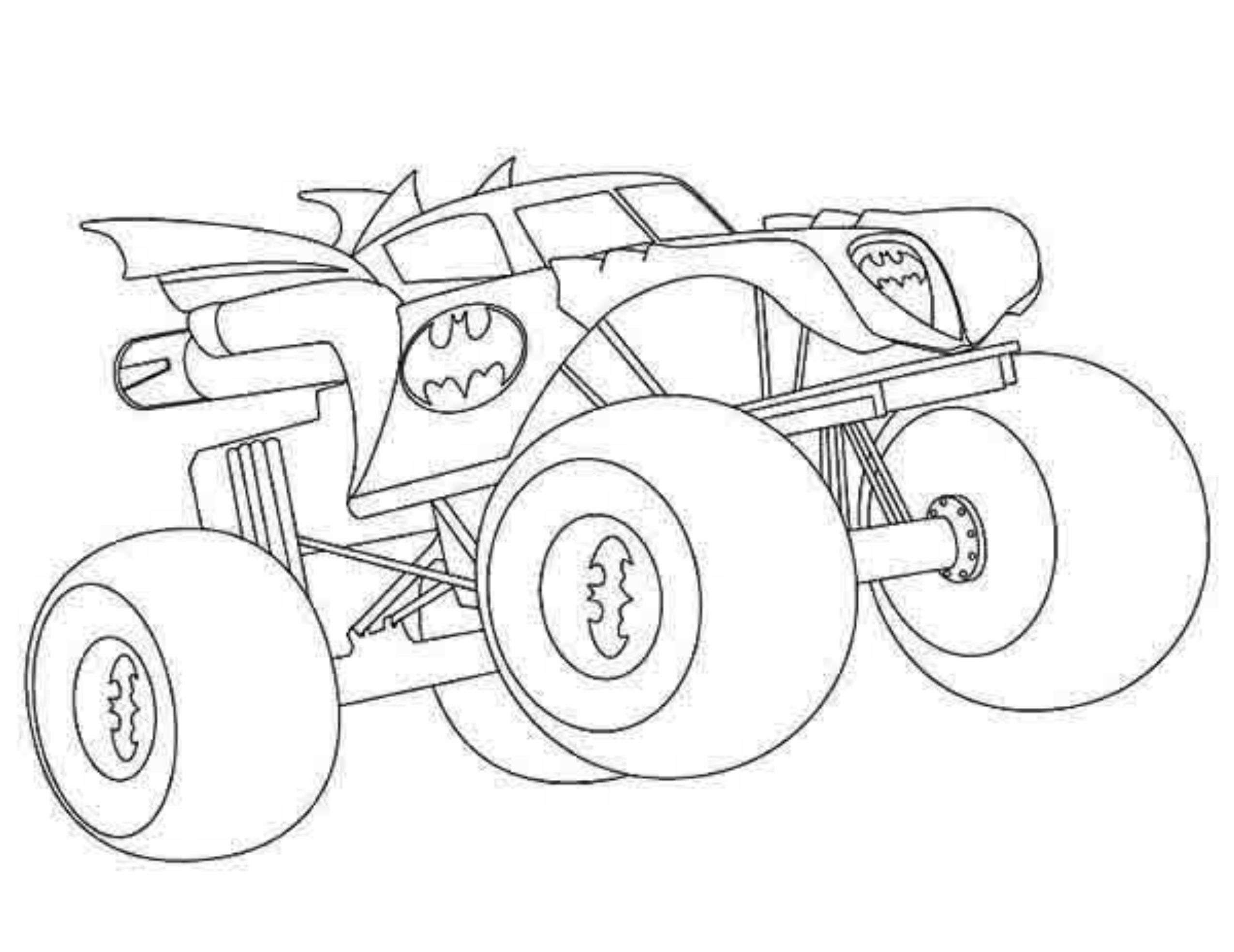 Grave Digger Monster Truck Coloring