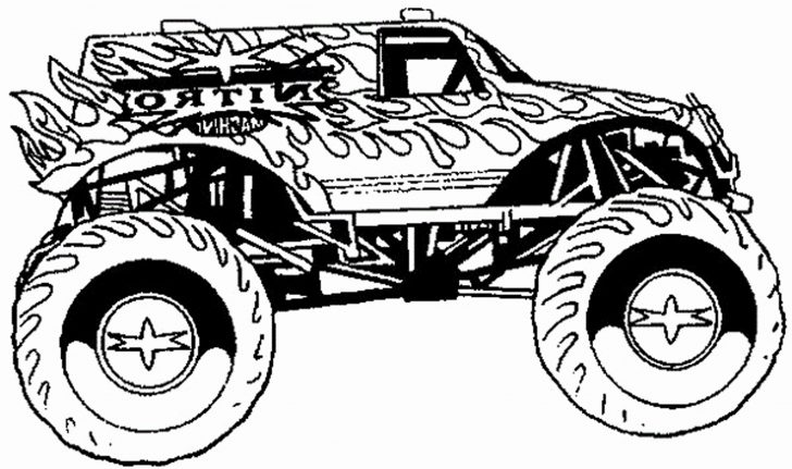 Grave Digger Coloring Pages Grave Digger Beautiful Monster Truck ...