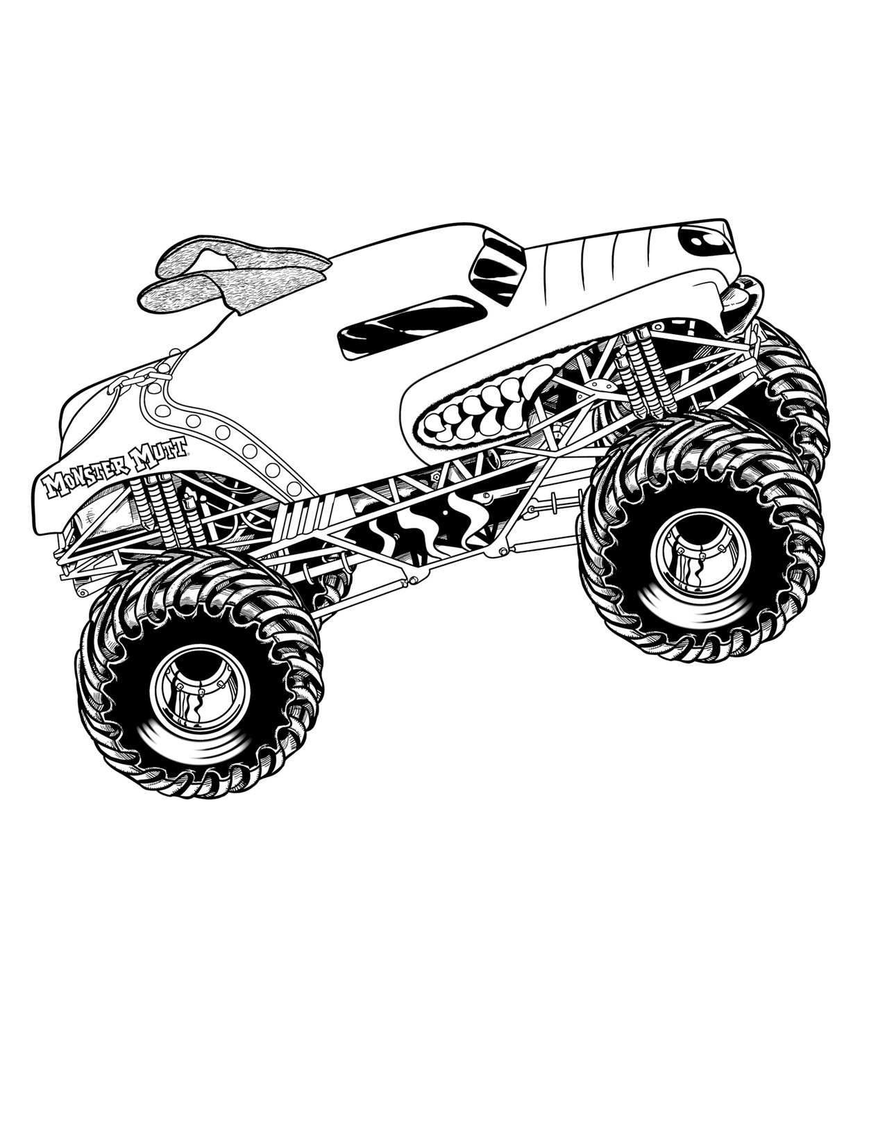 Grave Digger Coloring Page Free Download