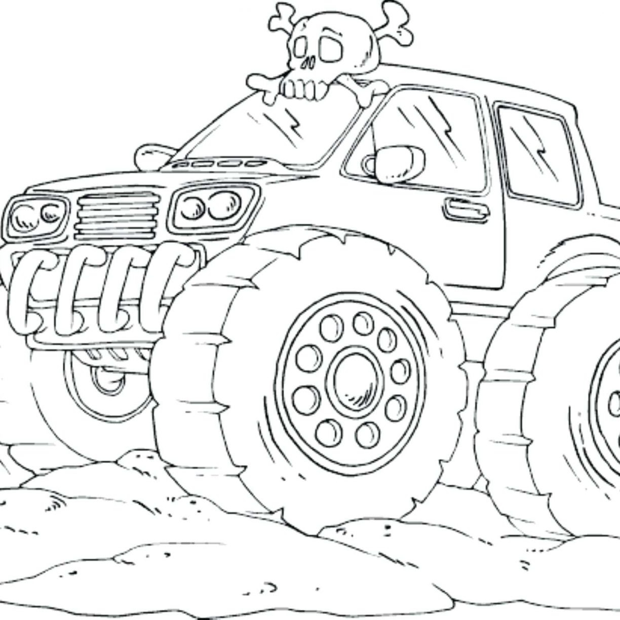 Best Photo of Grave Digger Coloring Pages