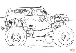 Grave Digger Coloring Pages Grave Digger Monster Truck Coloring Page Free Printable Coloring Pages