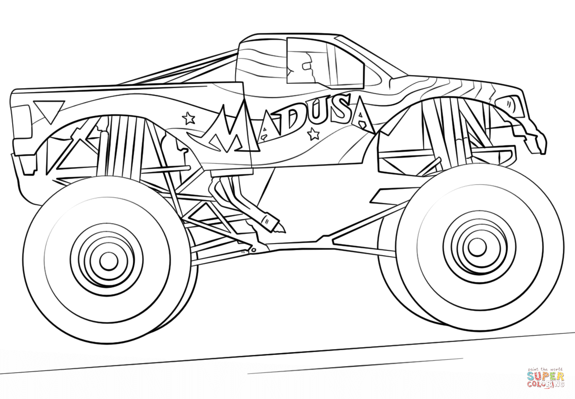 Best Photo of Grave Digger Coloring Pages - birijus.com