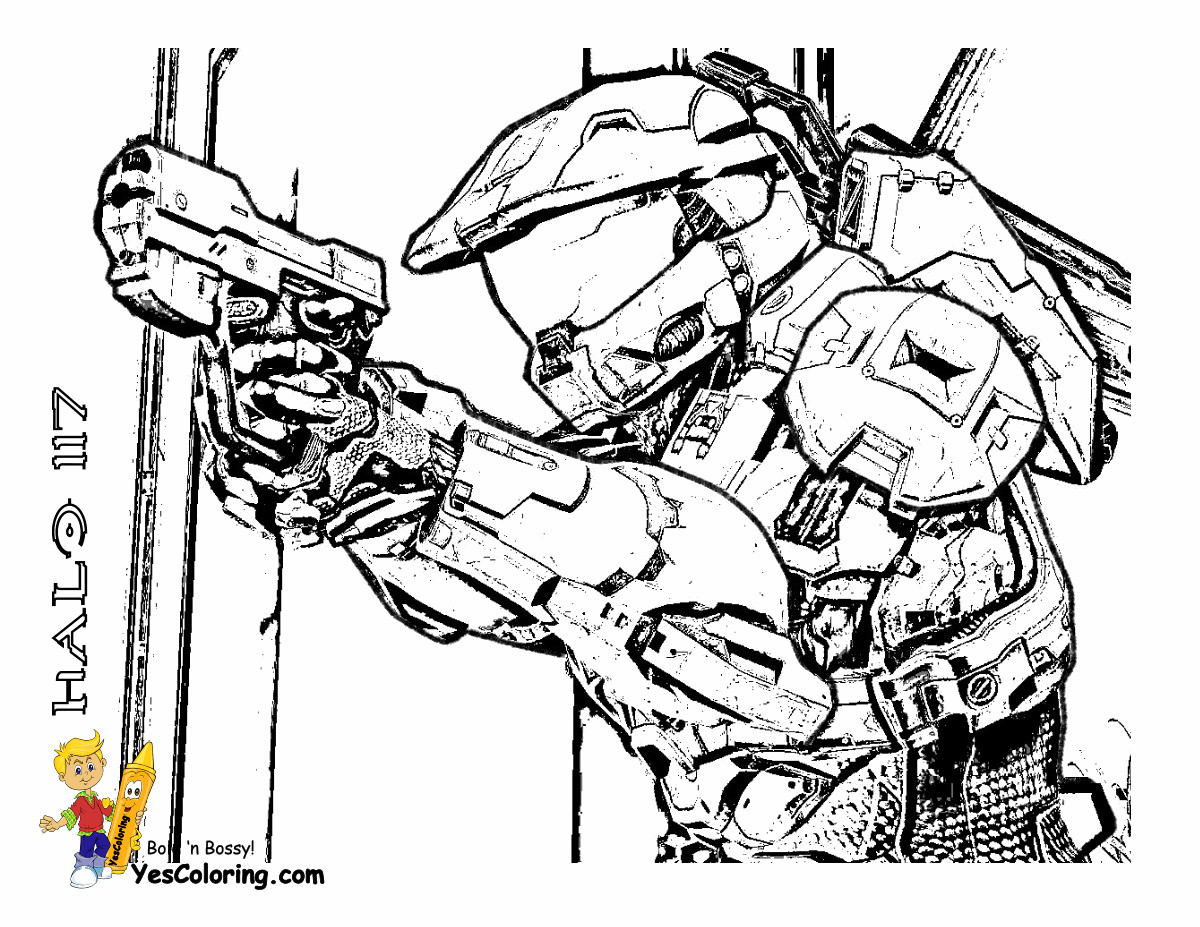 Halo Coloring Pages Fierce 5 Halo Coloring Pages New Guardian Webpage ...