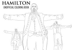 Hamilton Coloring Pages Hamilton Coloring Book Printable Download Unofficial Broadway Etsy