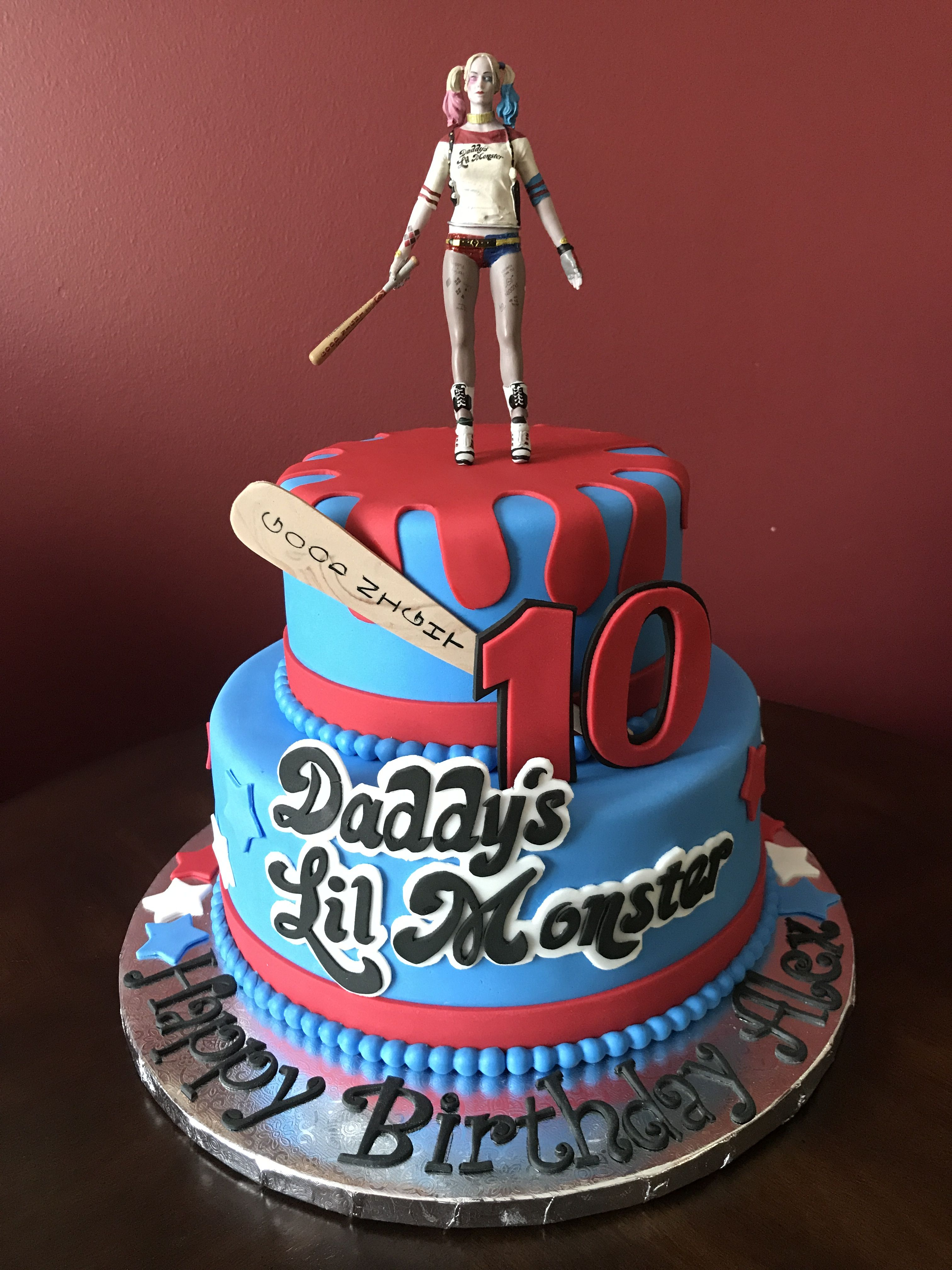 Harley Quinn Birthday Cake Harley Quinn Birthday Cake Birthday Cakes In 2019 Pinterest