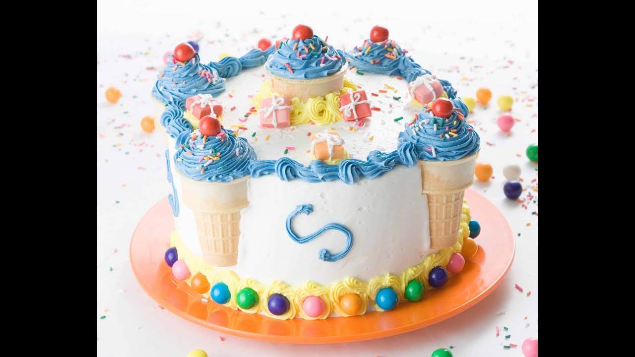 How To Decorate A Birthday Cake Decorate A Birthday Cake In Minutes Youtube