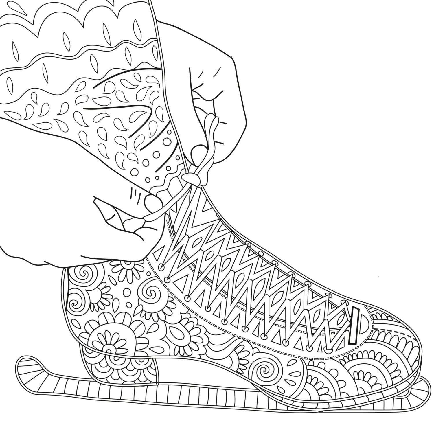 Ice Skating Coloring Pages Ice Skaters Coloring Pages - birijus.com