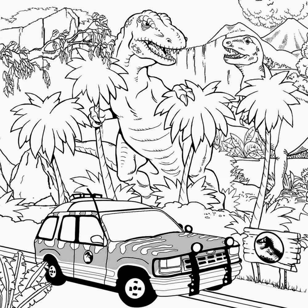 25+ Amazing Photo of Jurassic Park Coloring Pages - birijus.com