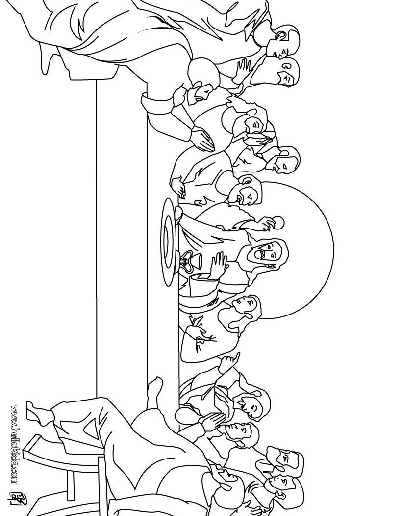 25+ Creative Image of Last Supper Coloring Page - birijus.com