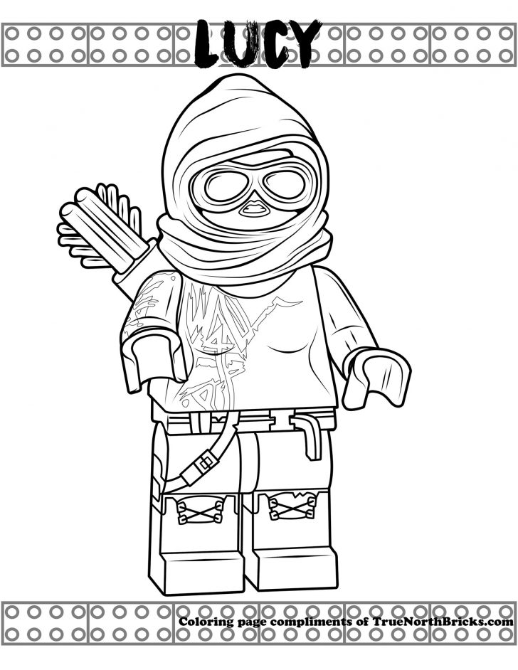 Lego Movie Coloring Pages Coloring Page Lucy True North Bricks - birijus.com