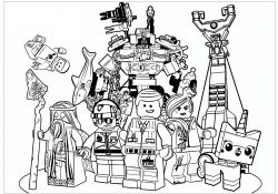 Lego Movie Coloring Pages Lego Movie Movies Adult Coloring Pages