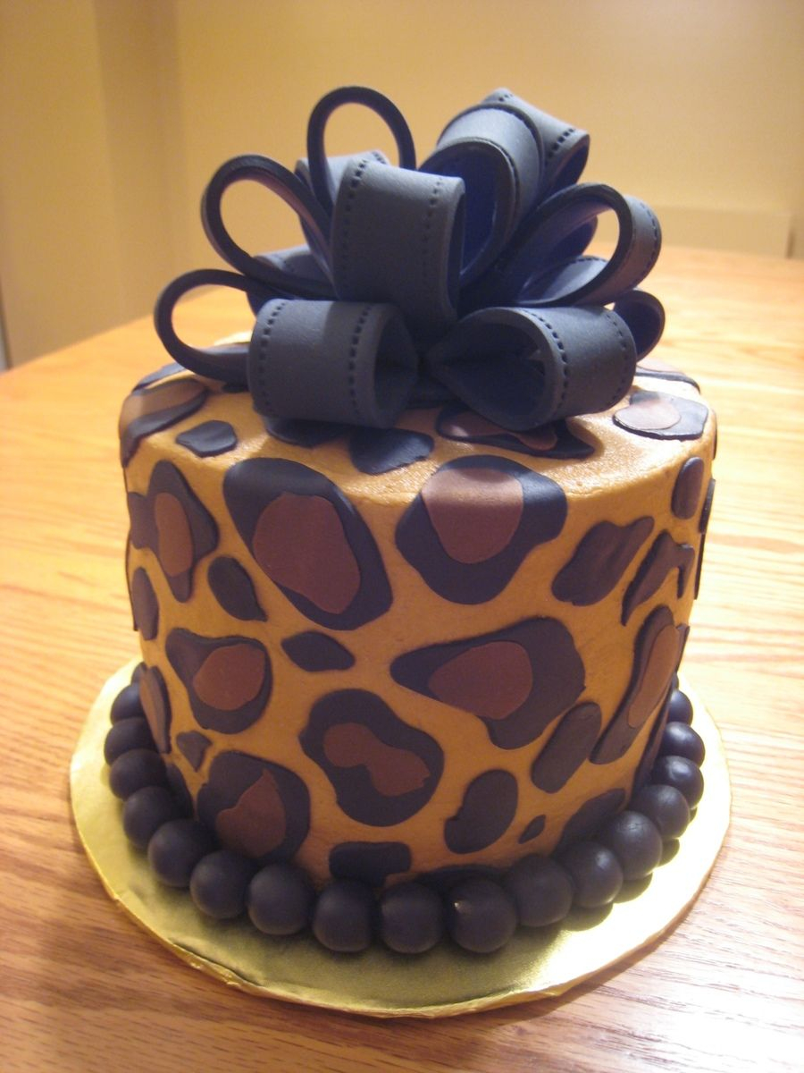 Leopard Birthday Cake Leopard Print Cake Beautiful Creative Cakes Pinterest Cake