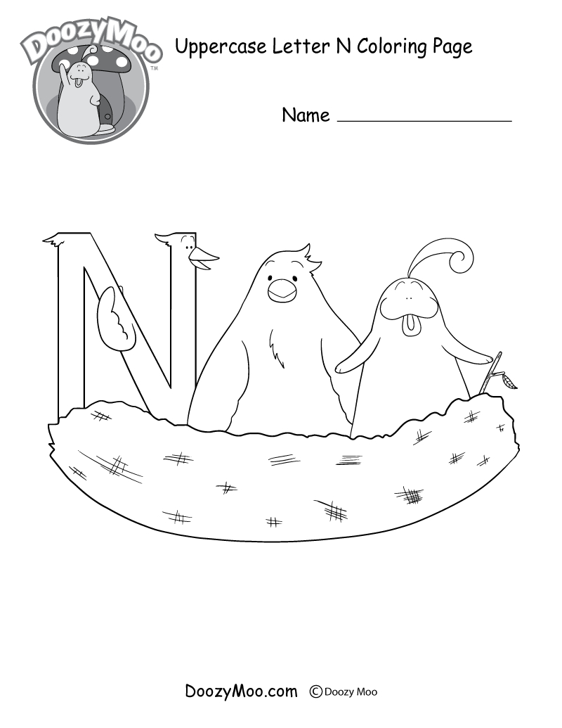25+ Brilliant Photo of Letter N Coloring Page - birijus.com
