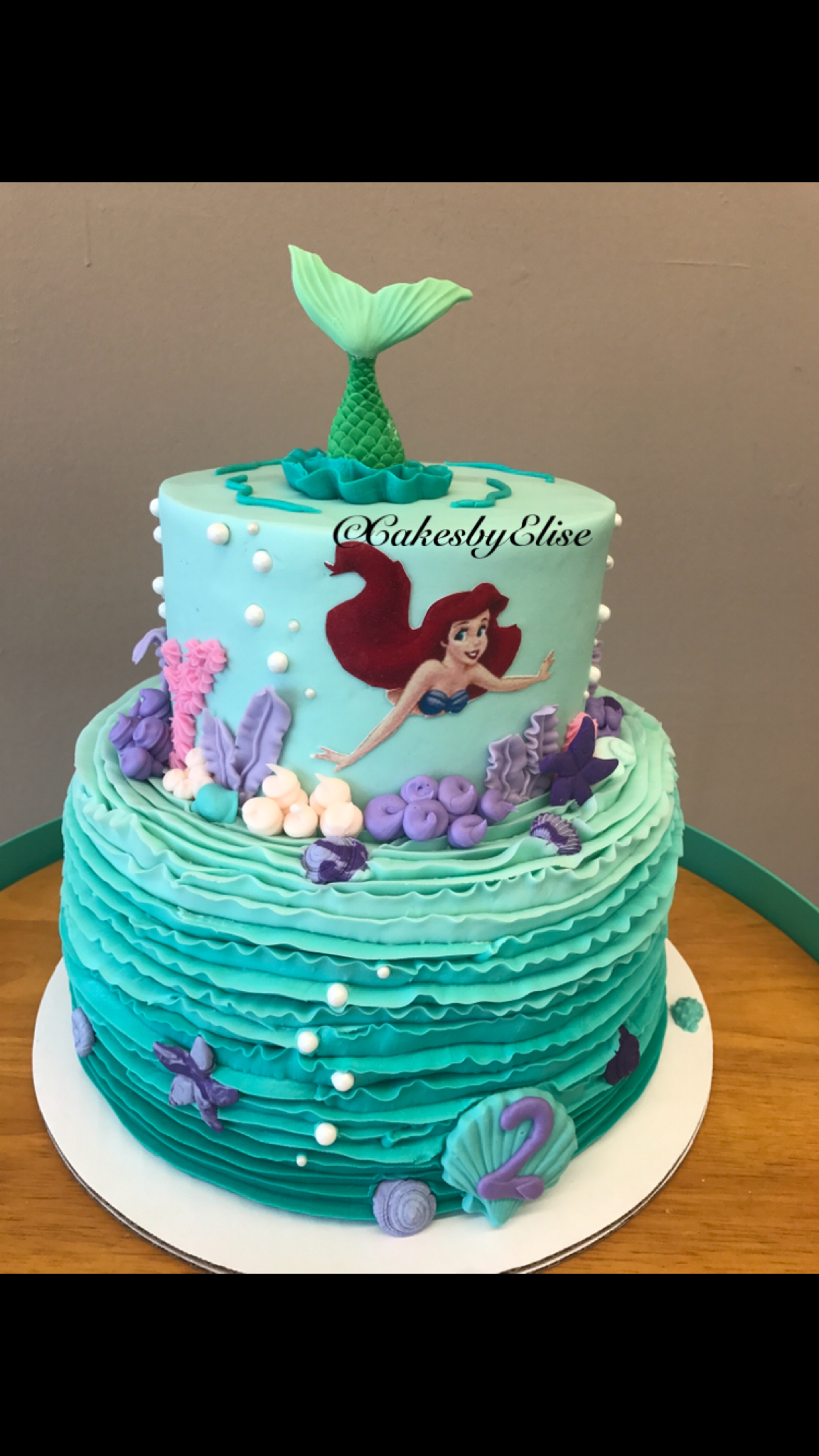 Little Mermaid Birthday Cakes Little Mermaid Cake Little Mermaid Swimming Cake Future Ba