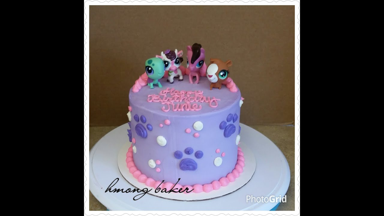 Littlest Pet Shop Birthday Cake Littliest Pet Shop Lps Cake Diy Cake Youtube