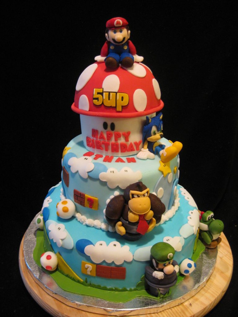 Mario Bros Birthday Cake Super Mario Bros Cake Cakecentral - birijus.com