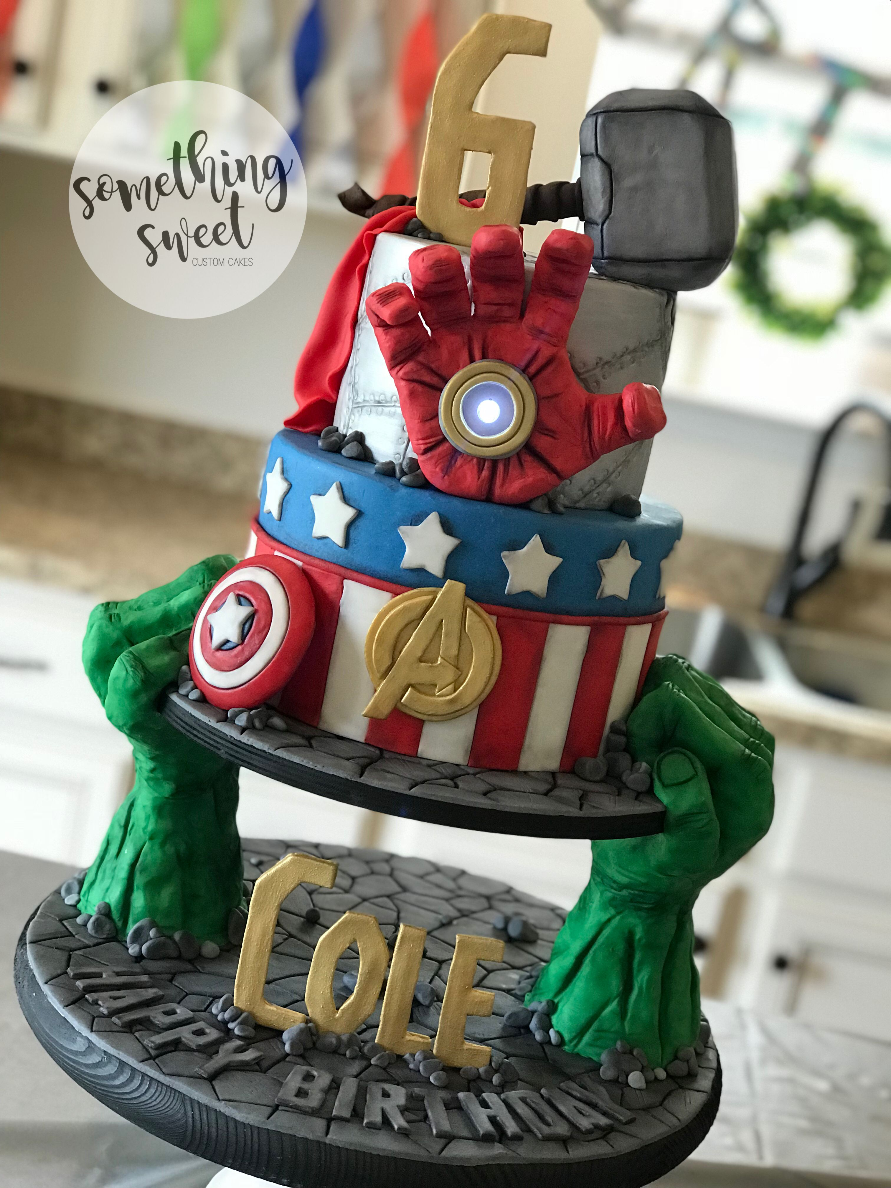 Marvel Birthday Cakes Avengers Birthday Cake Marvel Hulk Ironman Captain America Thor Www