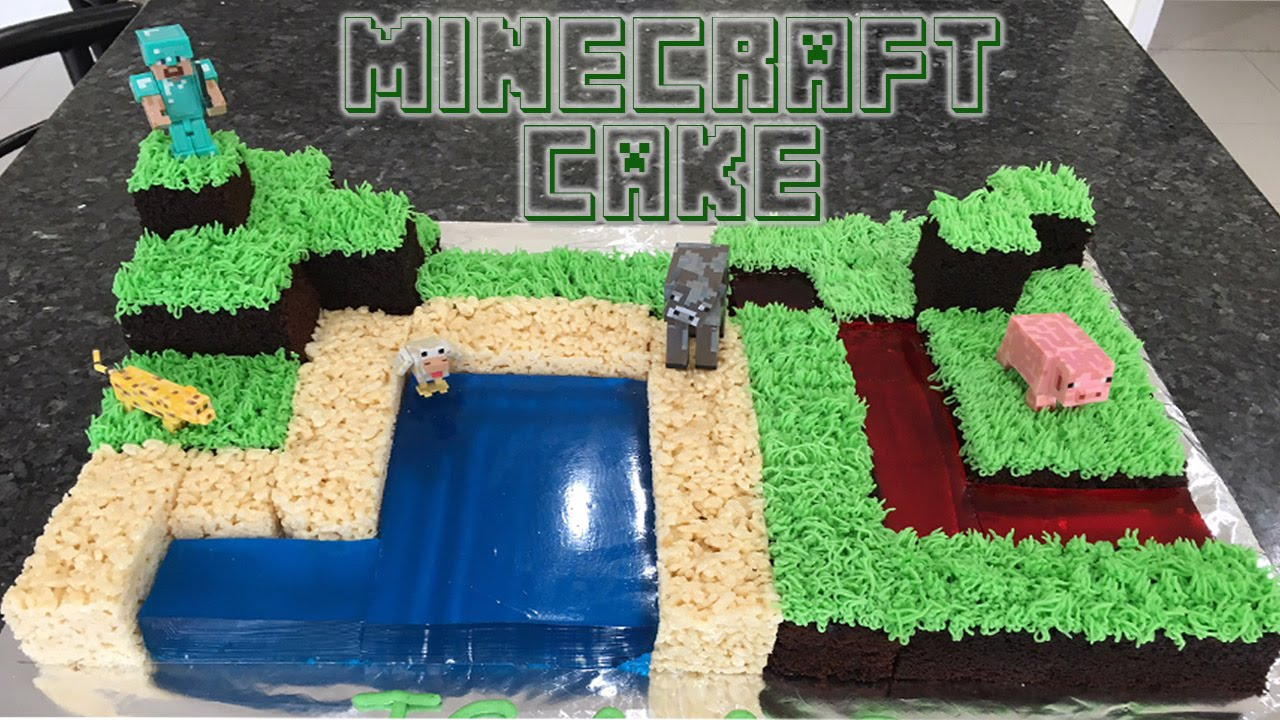 Minecraft Birthday Cake Minecraft Birthday Cake Youtube