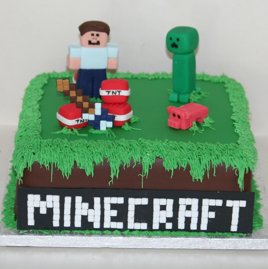 32+ Elegant Photo of Minecraft Birthday Cake - birijus.com