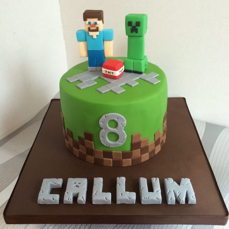 Minecraft Birthday Cakes Small Minecraft Birthday Cake With Steve And ...