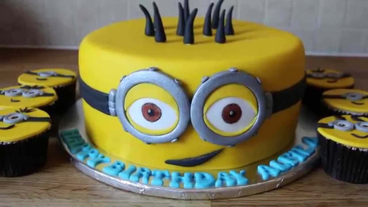 Minion Birthday Cake Images Minion Birthday Cake Youtube