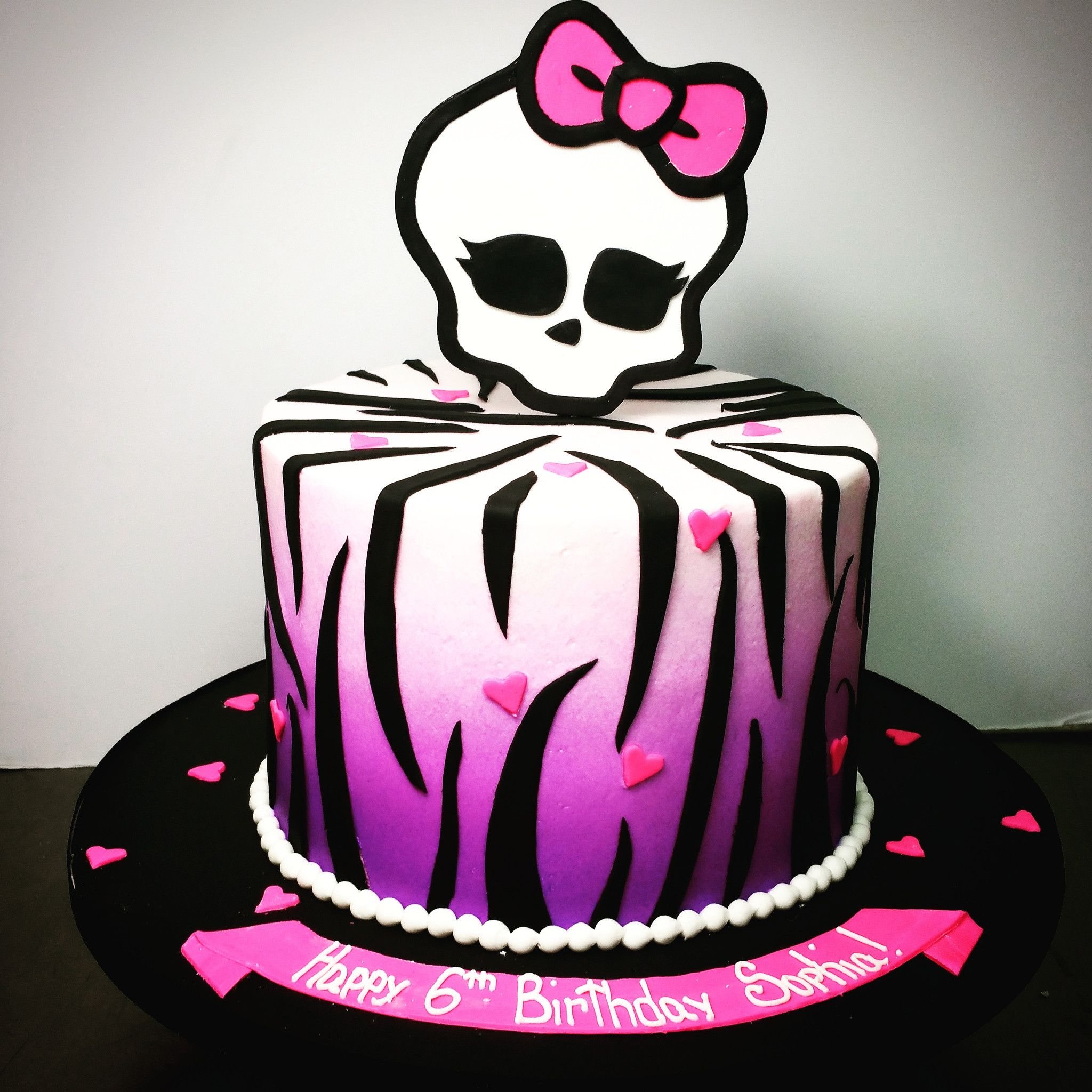 Monster High Birthday Cakes Buttercream Monster High Birthday Cake In 2018 Monster High