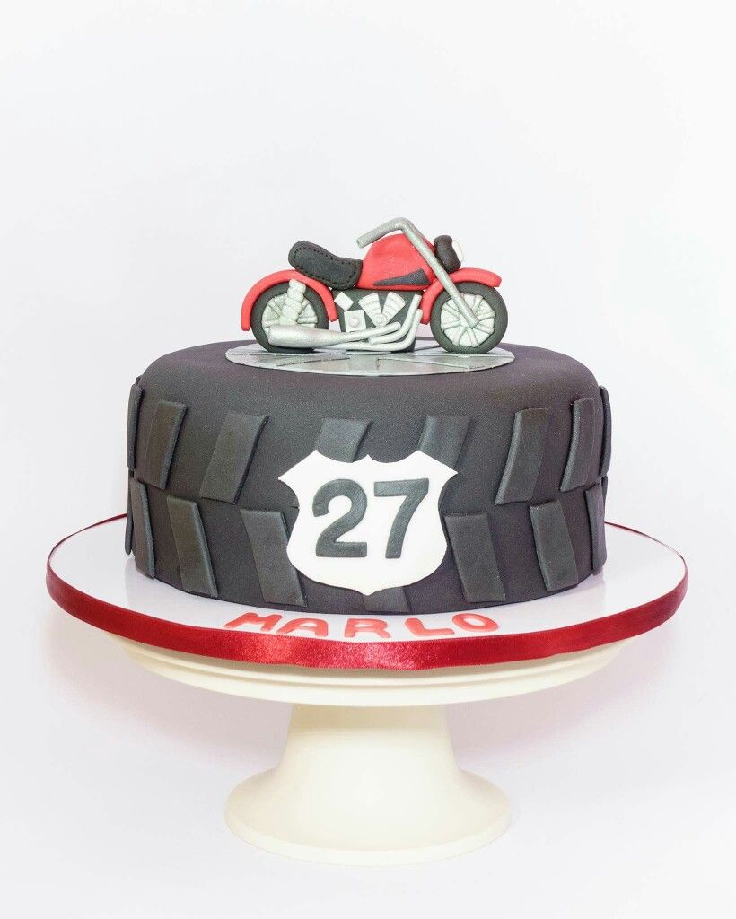 Motorcycle Birthday Cake Motorcycle Birthday Cake 30th Party Theme Pinte