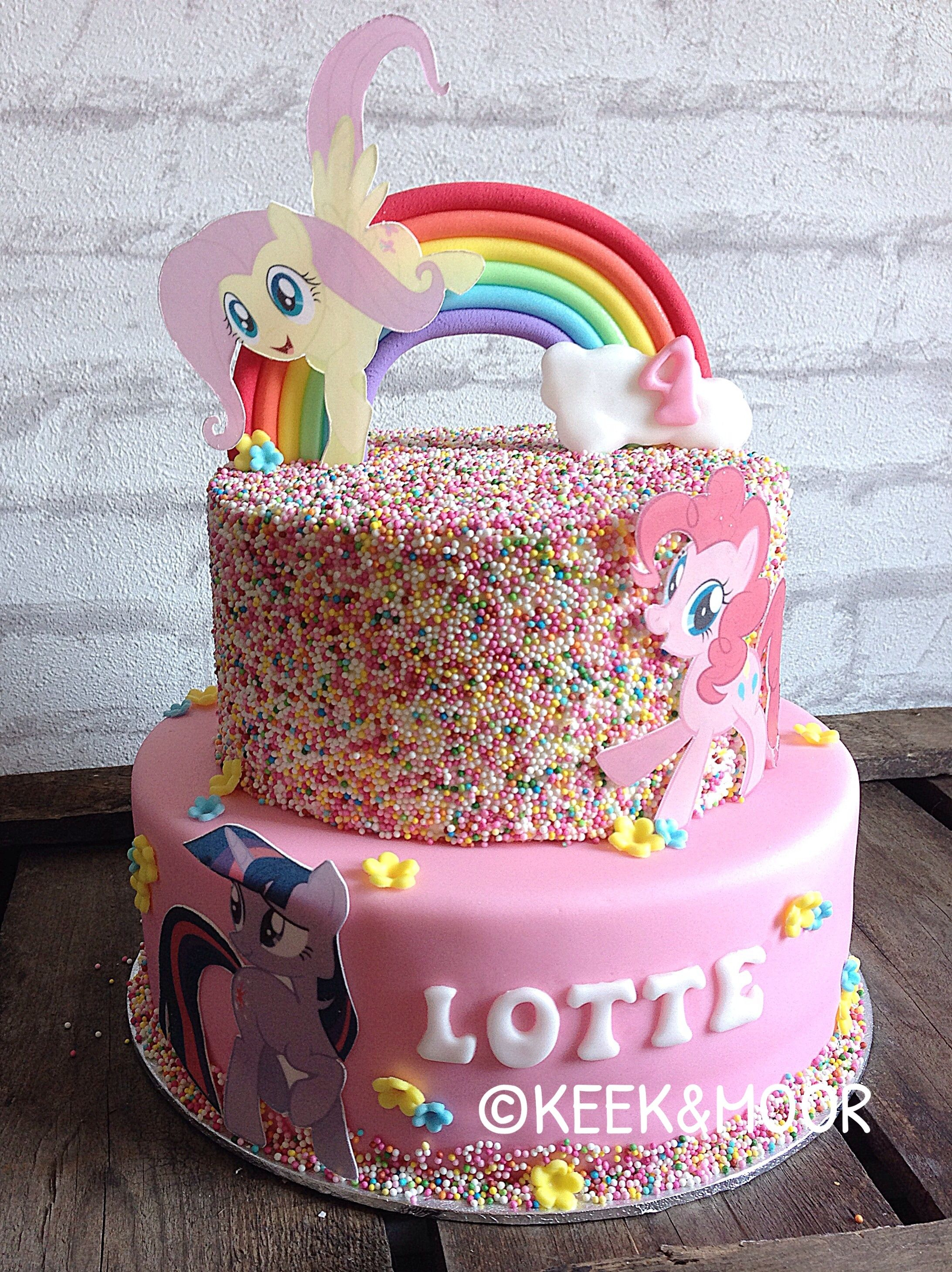 My Little Pony Birthday Cake My Little Pony Cake With Sprinkles Little Girl Inspired