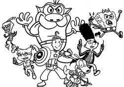 Nickelodeon Coloring Pages Nickelodeon Coloring Pages Wecoloringpage