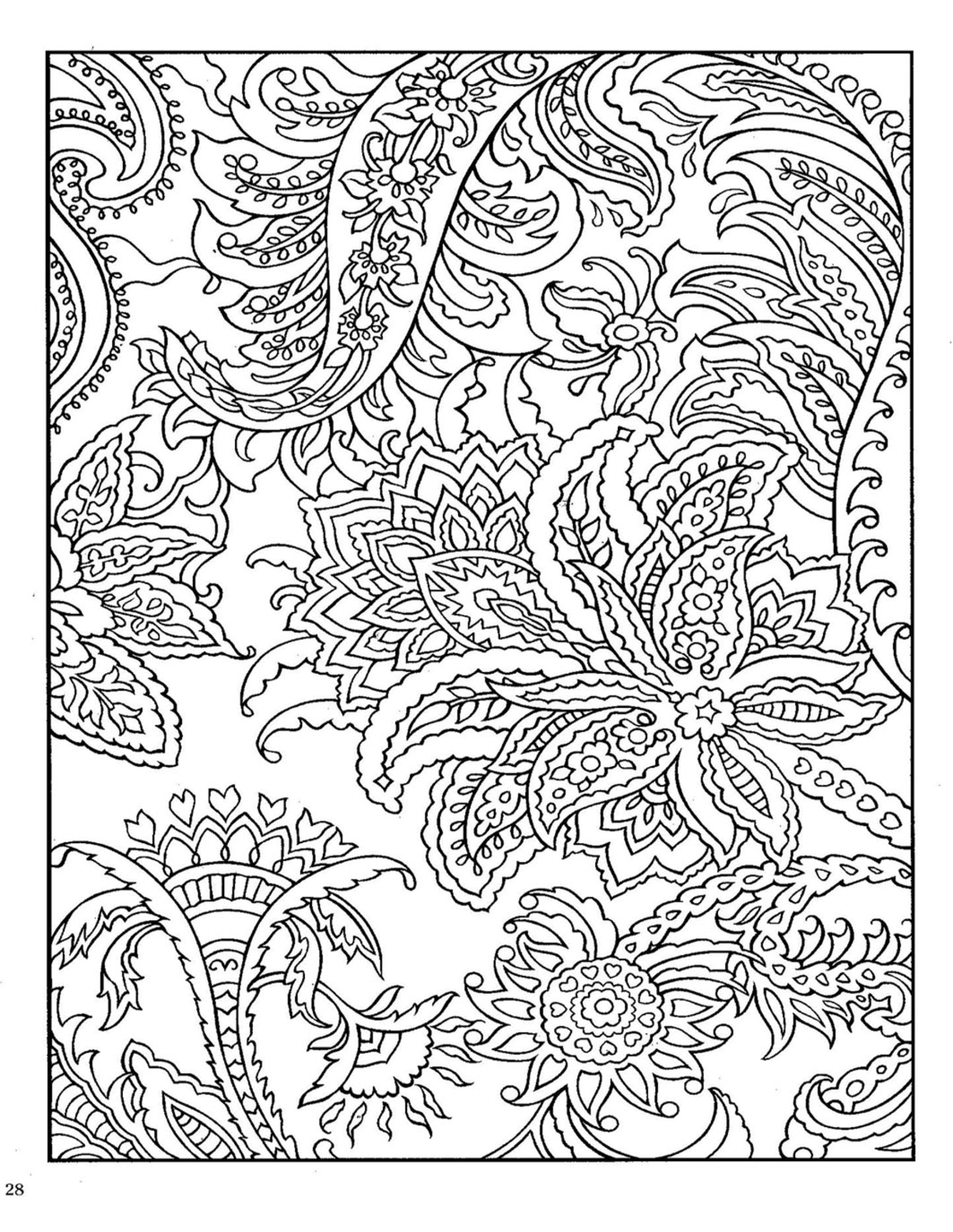 Paisley Coloring Pages Paisley Coloring Pages Peace Free Coloring ...