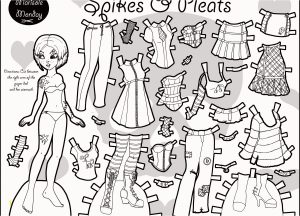 Paper Doll Coloring Pages Doll Coloring Unique Image Coloring Pages ...