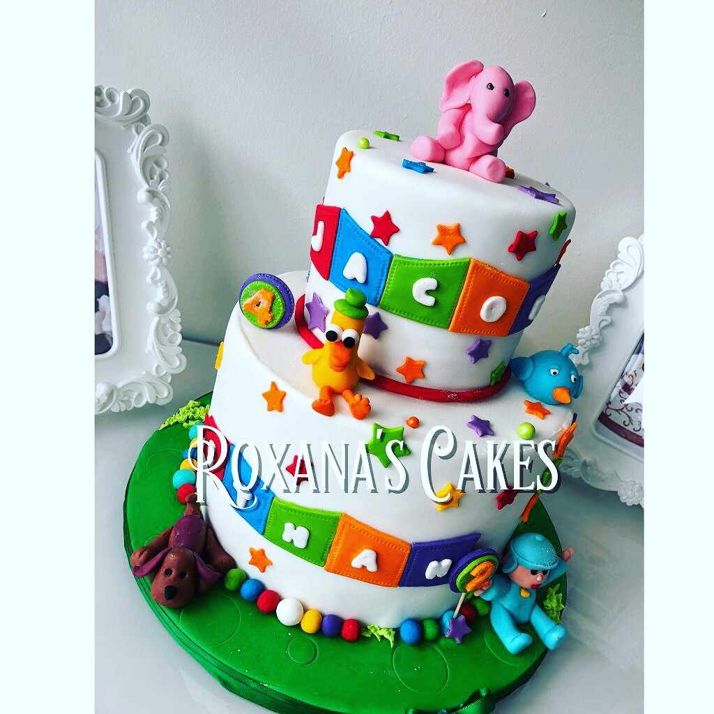 Pocoyo Birthday Cake Baking With Roxanas Cakes Pocoyo Birthday Cake