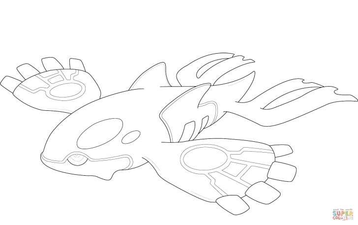 Pokemon Color Pages Kyogre Pokemon Coloring Page Free Printable ...