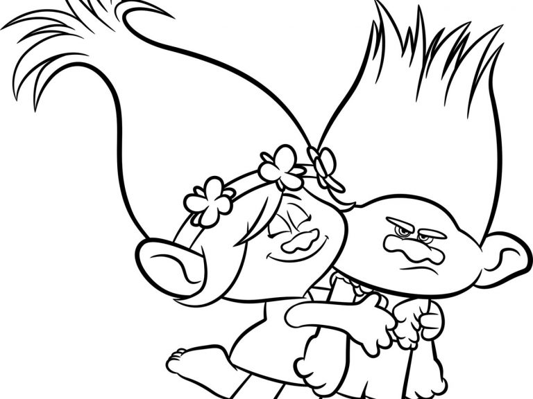 Poppy Coloring Page Princess Poppy Coloring Page Coloring Pages ...