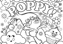 Poppy Coloring Page Trolls Movie Coloring Pages Best Coloring Pages For Kids