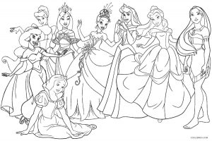 Printable Princess Coloring Pages Disney Princess Color Pages Printable ...