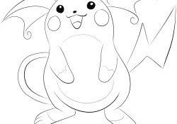 Raichu Coloring Page Raichu Coloring Page Free Printable Coloring Pages