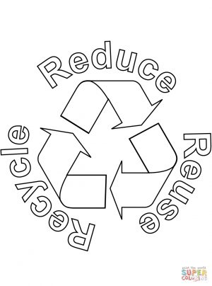 Recycling Coloring Pages Reduce Reuse Recycle Coloring Page Free ...