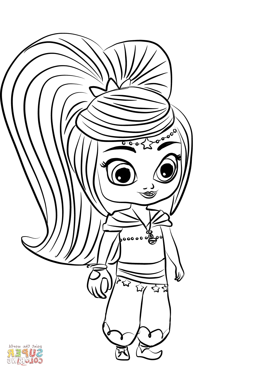 21+ Marvelous Picture of Shimmer And Shine Coloring Pages - birijus.com