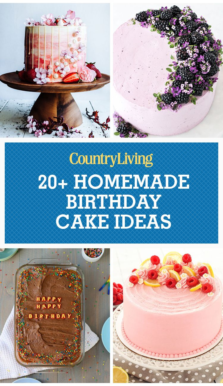 Simple Birthday Cake Ideas 24 Homemade Birthday Cake Ideas Easy Recipes For Birthday Cakes