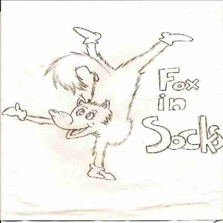 Sock Coloring Page Fox In Socks Coloring Page Dr Seuss Pages Within ...