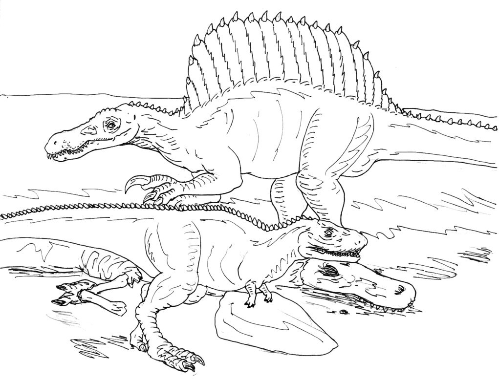 25+ Wonderful Image of Spinosaurus Coloring Page - birijus.com