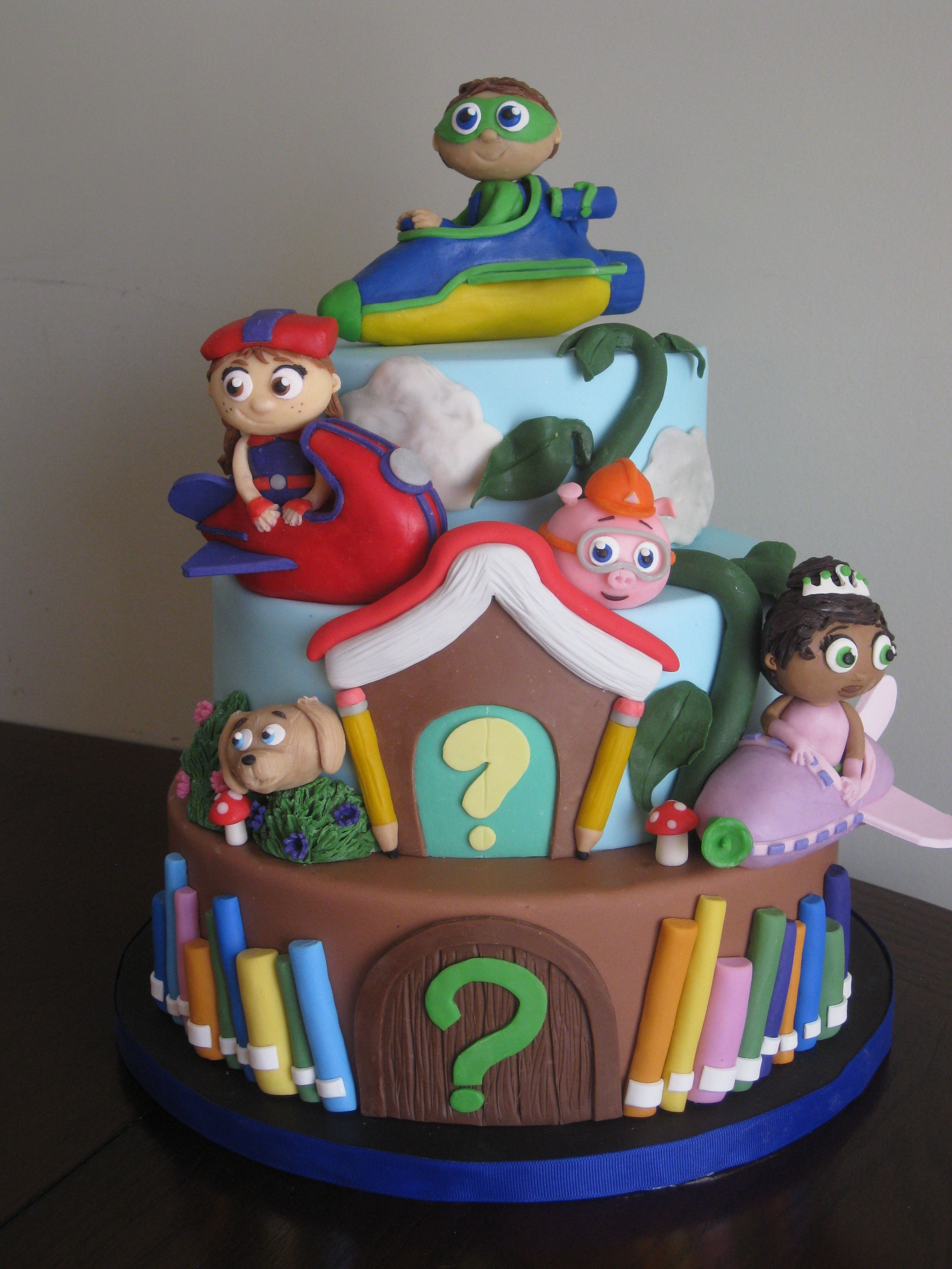 Super Why Birthday Cake Super Why Themed Birthday Cake For My Daughters 5th Birthday