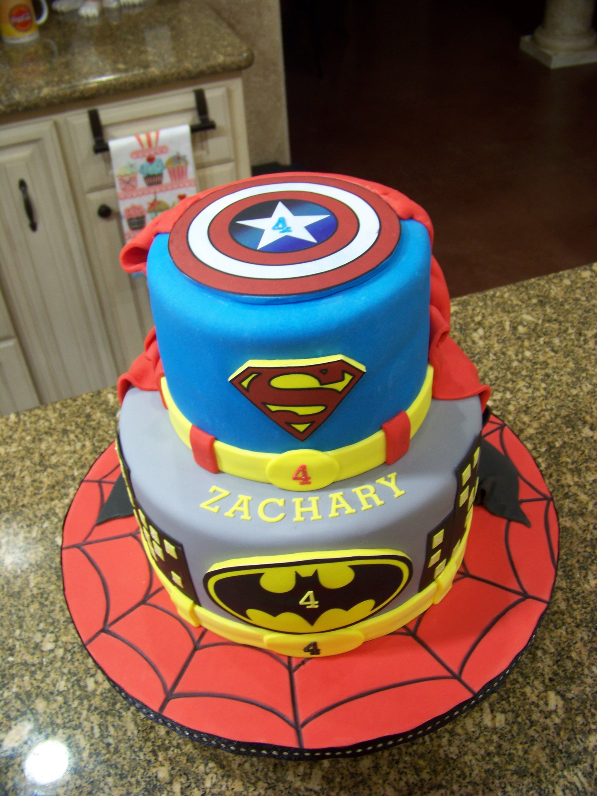 Superhero Birthday Cakes Superhero Birthday Cakes Superhero Cake Spiderman Batman