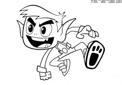 Teen Titans Coloring Pages Teen Titans Go Coloring Pages Print And Color
