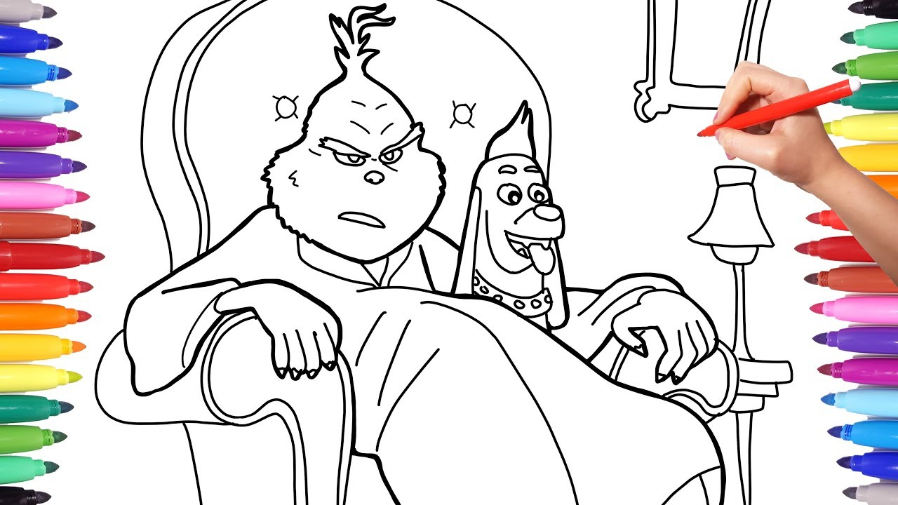 The Grinch Coloring Pages Illumination The Grinch Coloring Pages How To ...