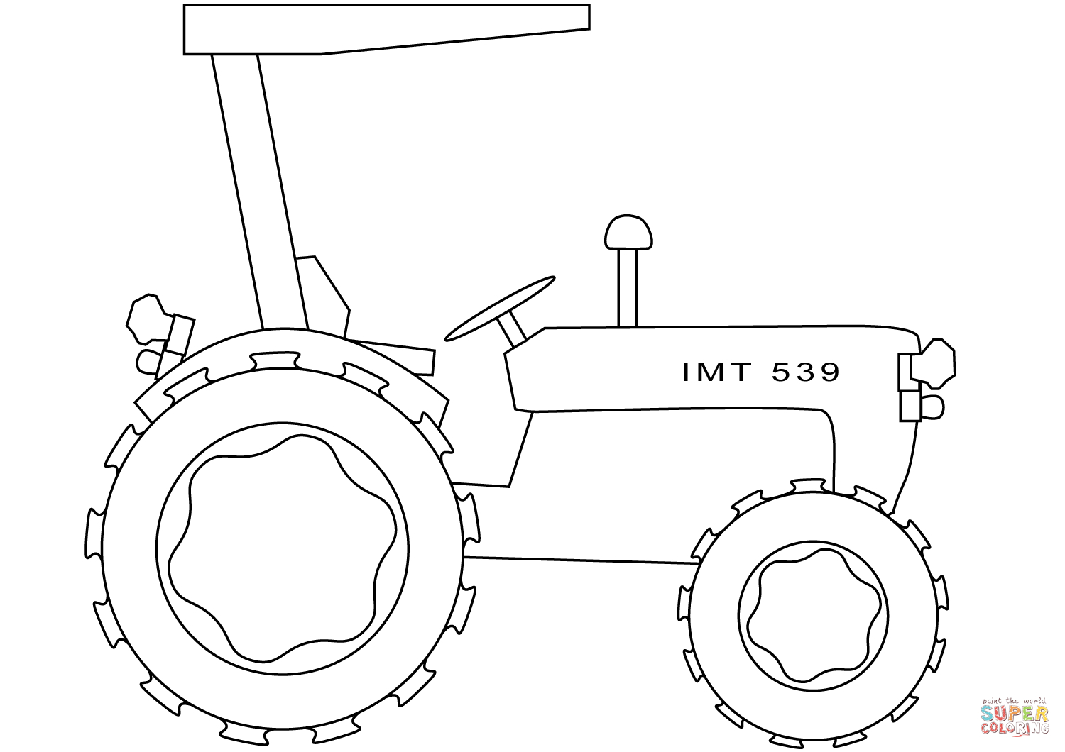 Tractor Coloring Page Simple Tractor Coloring Page Free Printable