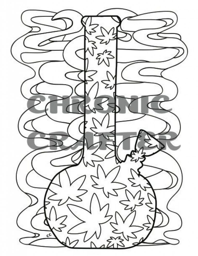 Weed Coloring Pages Cannabis Coloring Book Pages Inspirational ...